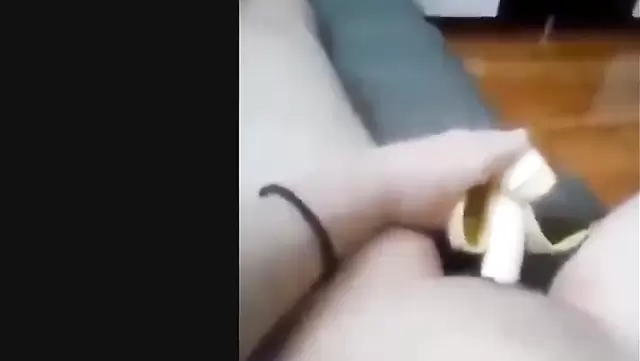 Banana in Pussy Asian Girl